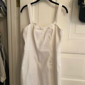 Worth White zipper dress NWOT